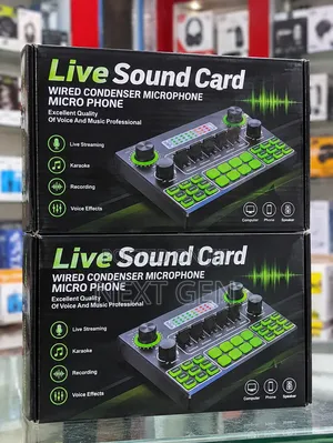 Live Sound Card Wired Condenser Microphone Audio Mixer