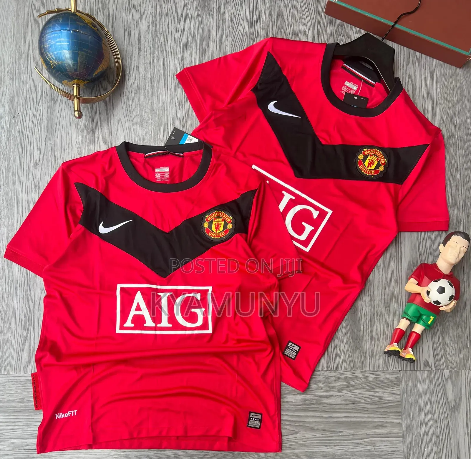 Manchester United AIG Vintage Jerseys.
