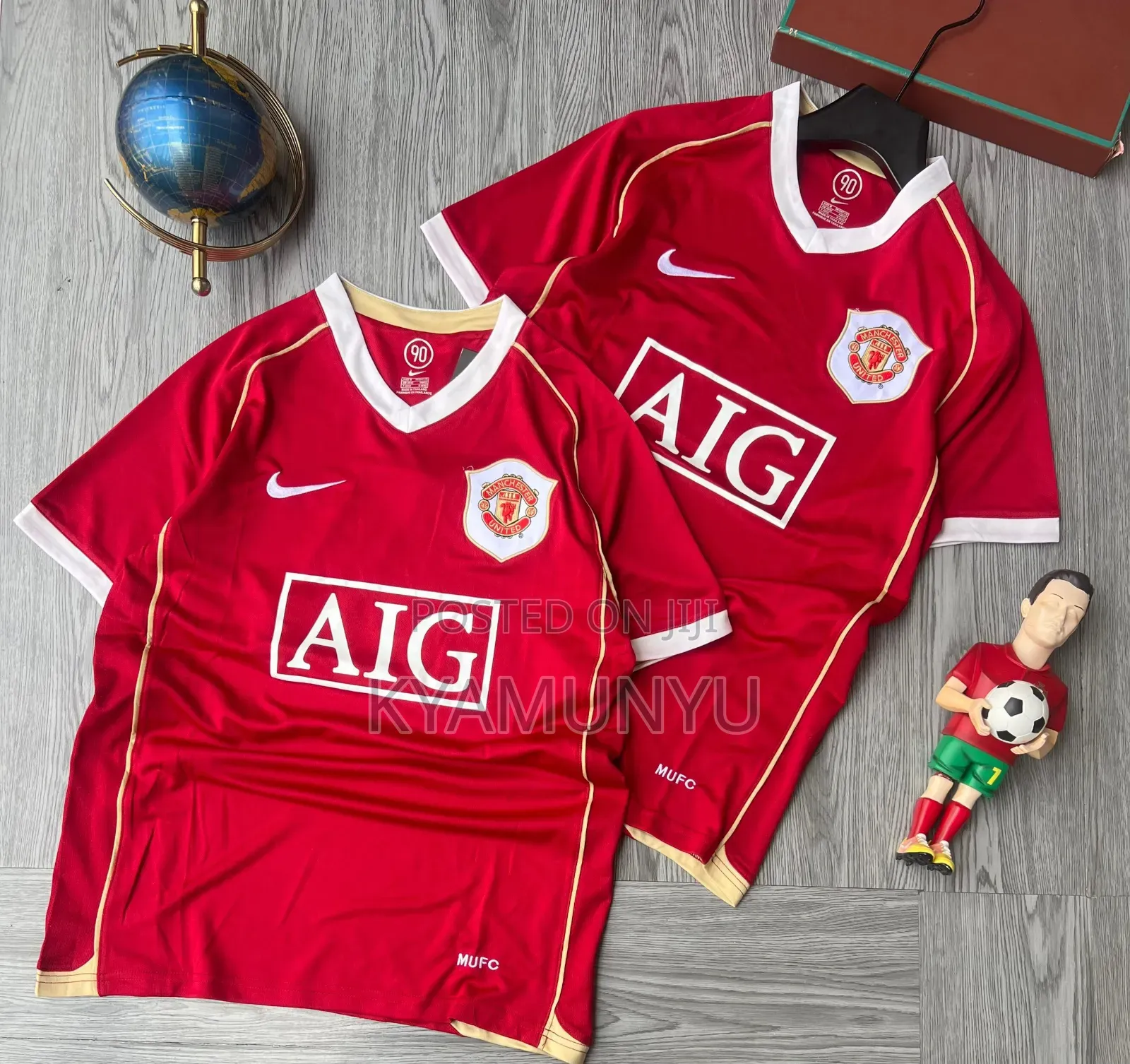 Manchester United AIG Vintage Jerseys.
