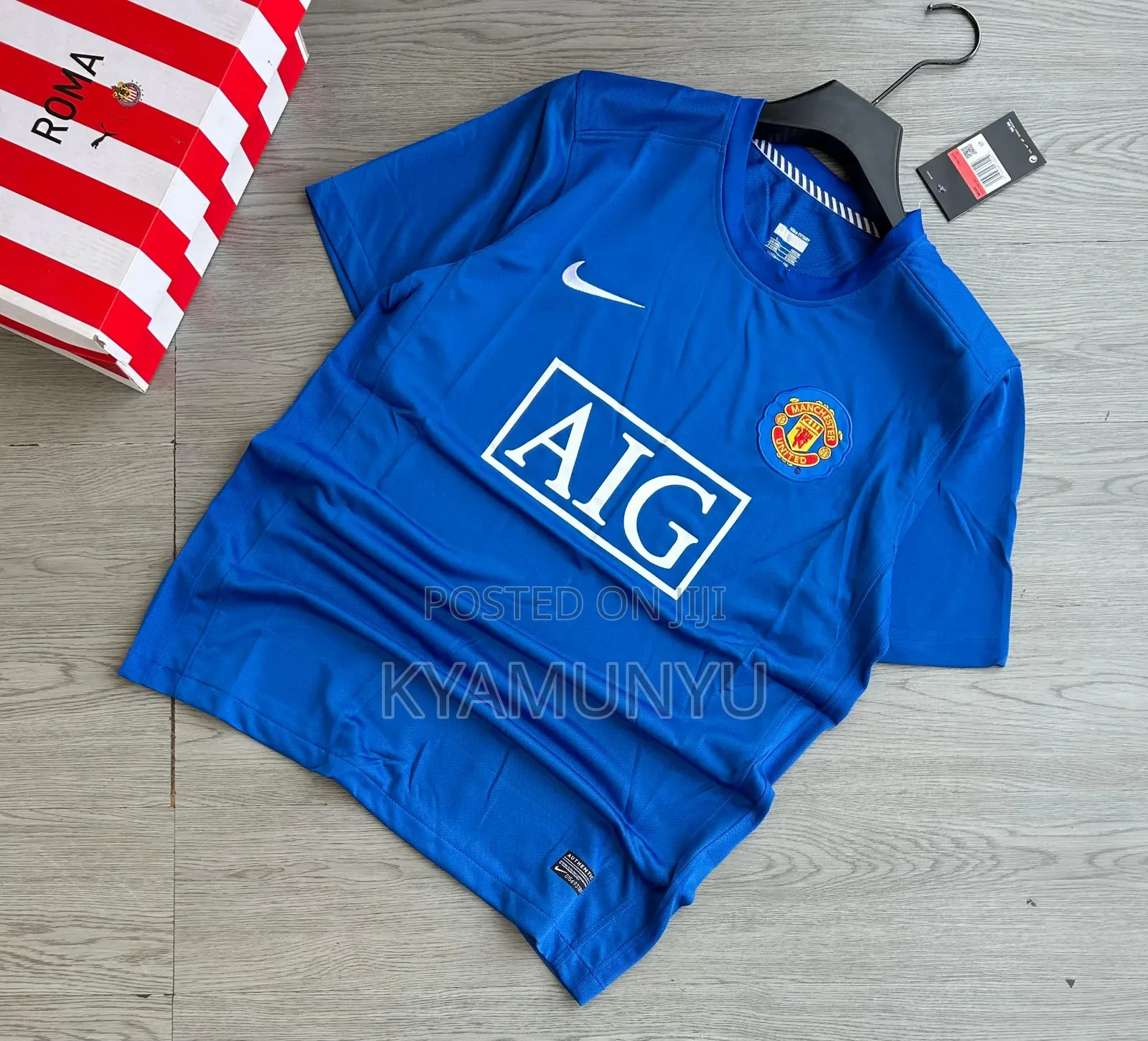 Manchester United AIG Vintage Jerseys.