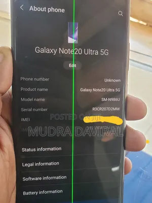 Samsung Galaxy Note 20 Ultra 5G 128 GB Black