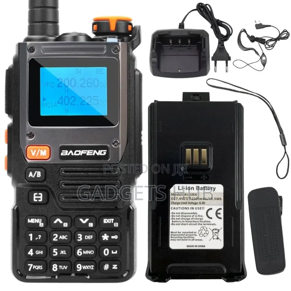 Baofeng UV- Tri-Band Portable Walkie-Talkie