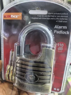 Kinbar 70mm Alarm Padlock Equipped With a 110dB Alarm