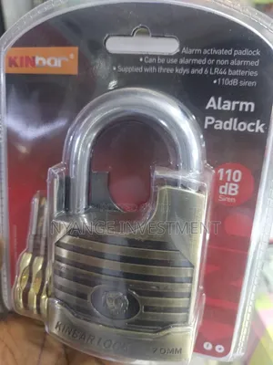 Kinbar 70mm Alarm Padlock Equipped With a 110dB Alarm