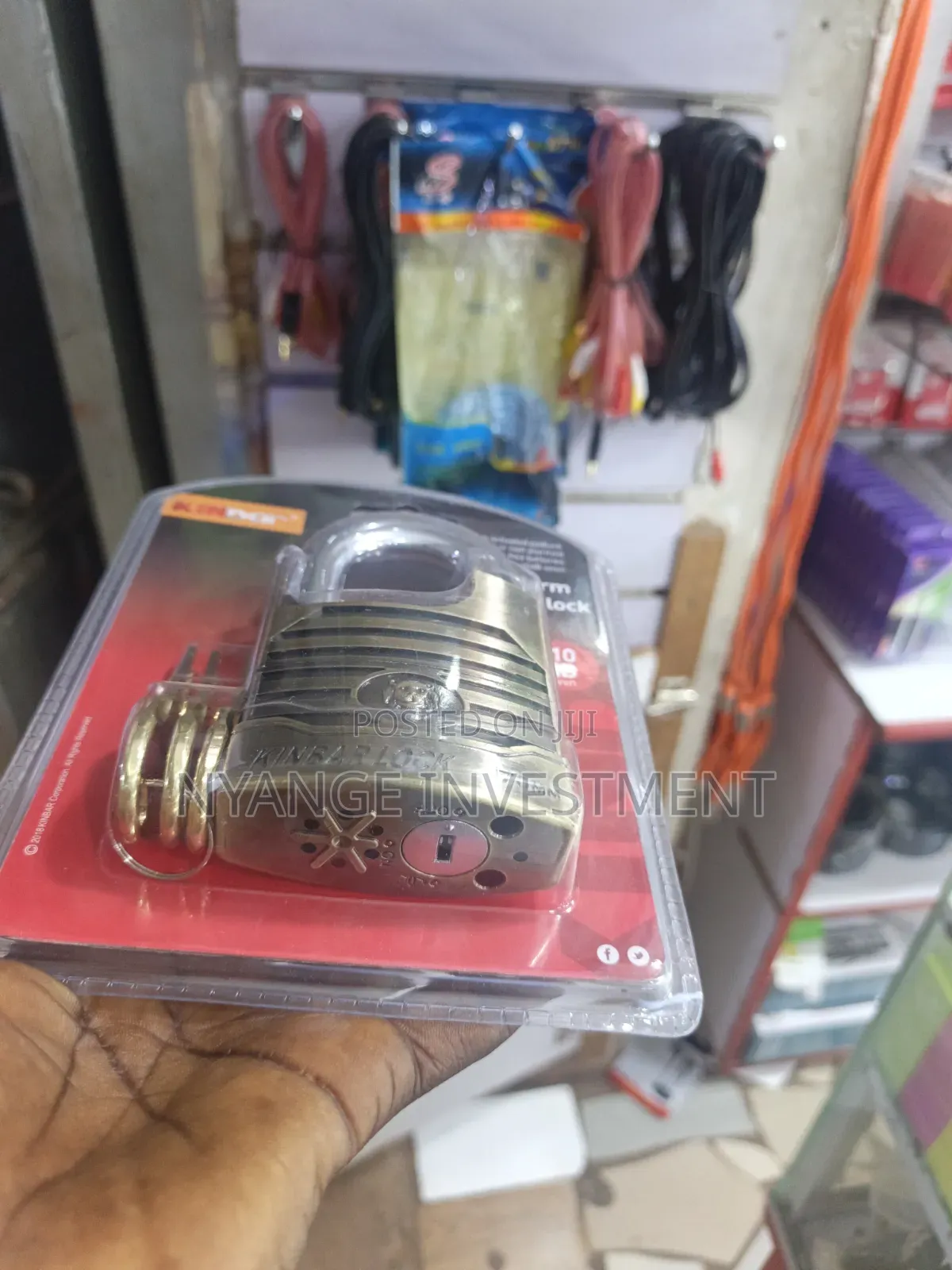 Kinbar 70mm Alarm Padlock Equipped With a 110dB Alarm