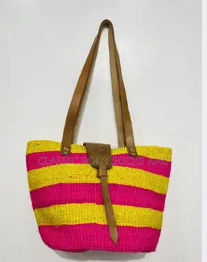 Yellow and Pink Kiondo Bag