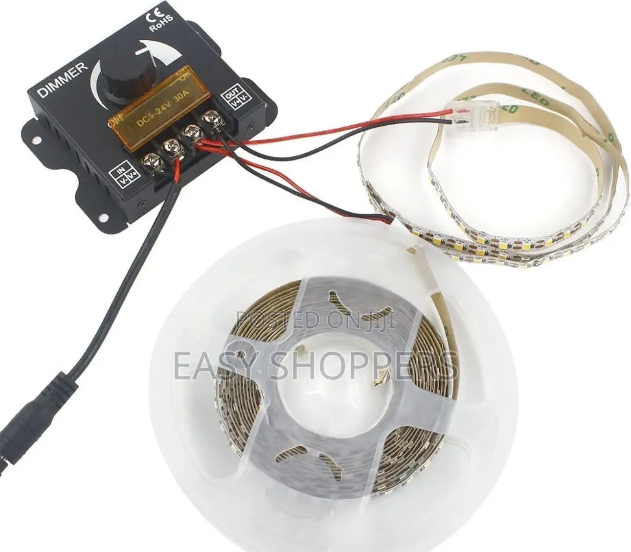 Dimmer Switch DC 5V–24V 30A PWM LED Strip Dimmer Controller