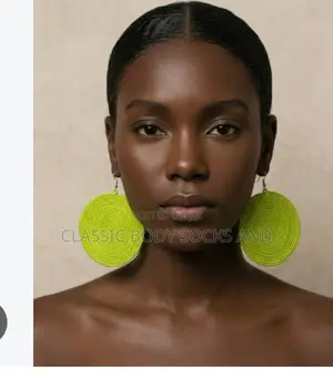 Yellow Sisal Earrings
