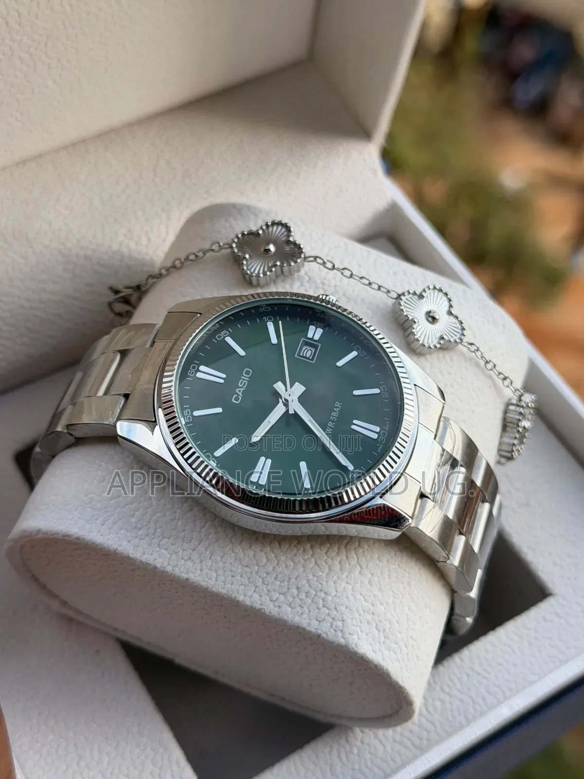Casio Women's Original Green Face Wrist Time Piece With a Bracelet