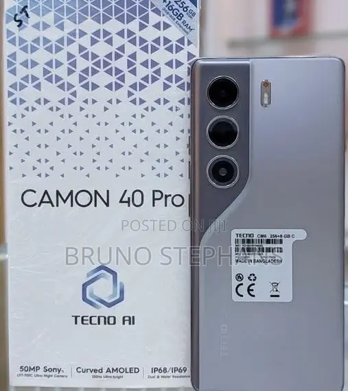 New Tecno Camon 40 Pro 4G 256 GB Gray