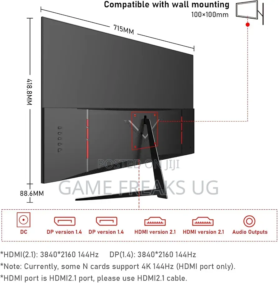 GAWFOLK 32inche Monitor at 144hz