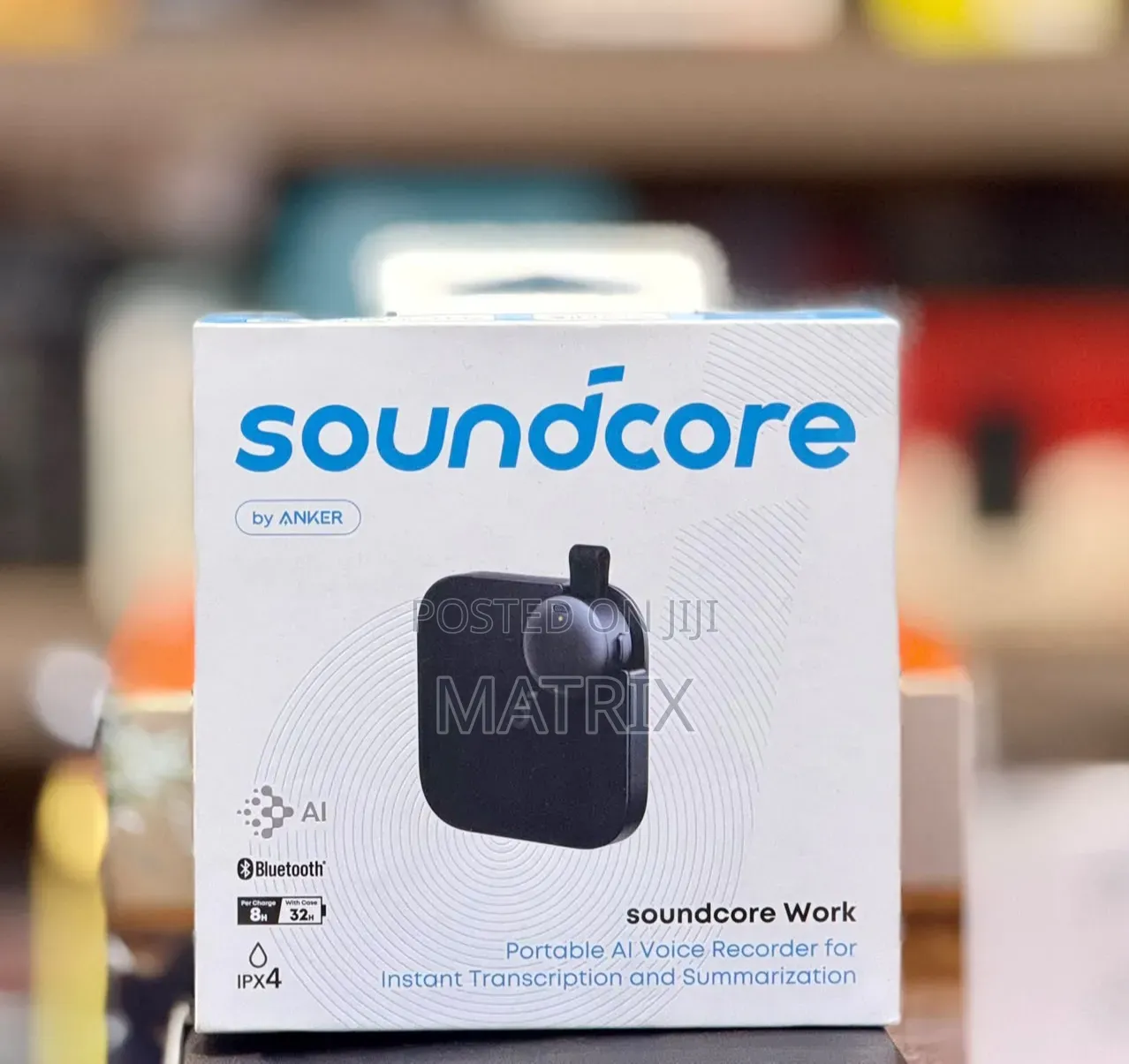 Anker AI Voice Recorder, 8GB Wearable Note Taker