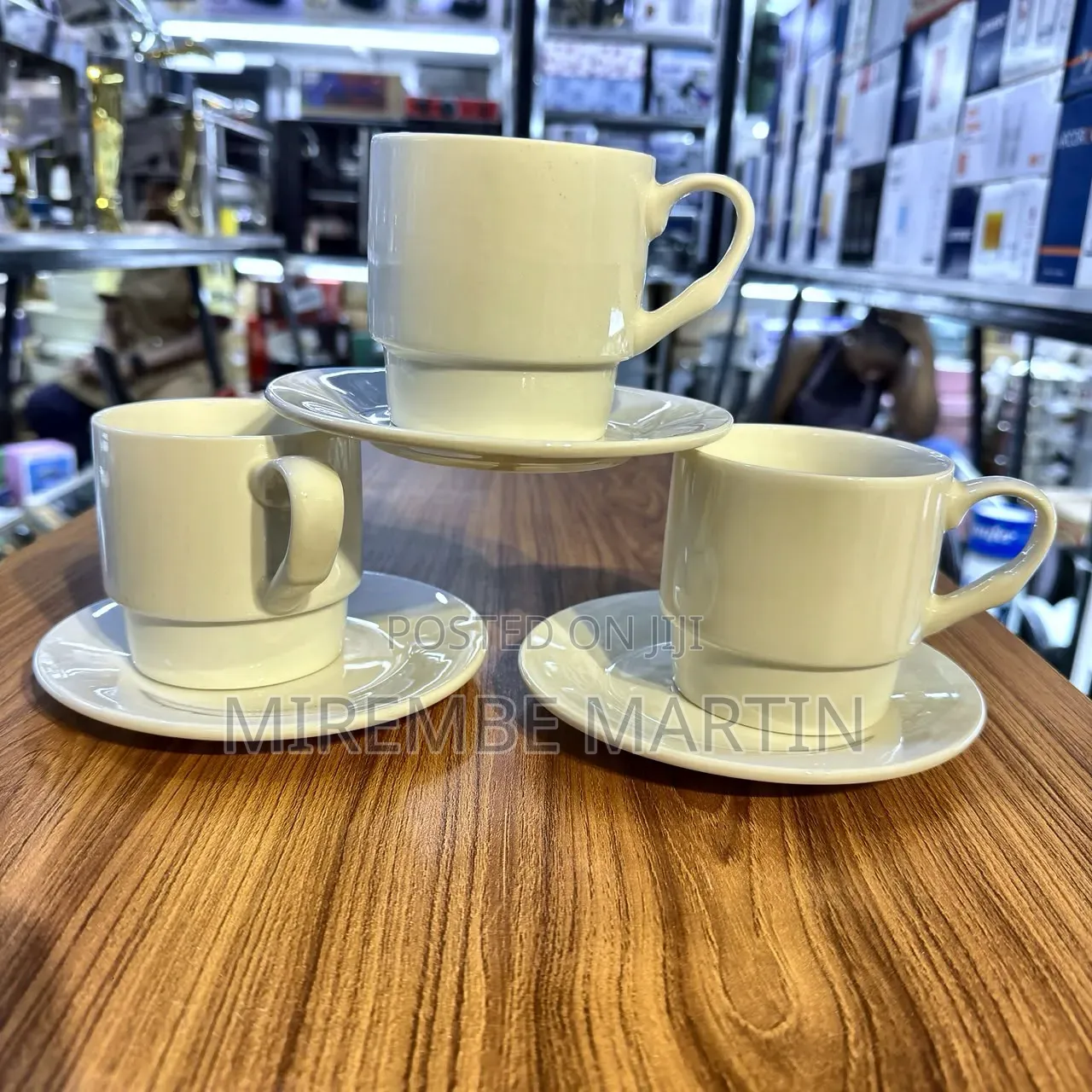 Off White Cup and Saucer DZN