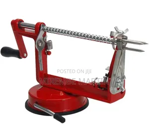 3-in-1 Hand-Crank Fruit and Vegetable Peeler, Corer, and Slicer