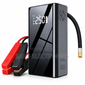 4in1 12V Car Jump Starter + Air Compressor, Power Bank +LED Flashlight