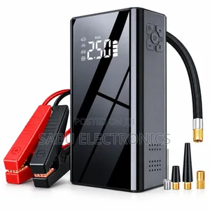 4in1 12V Car Jump Starter + Air Compressor, Power Bank +LED Flashlight
