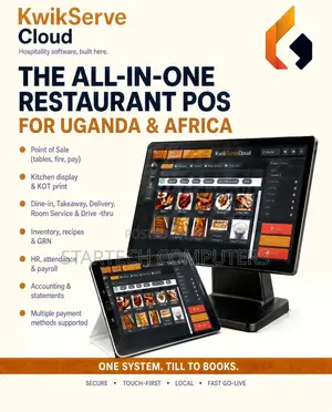 KwikServe Cloud — Restaurant, Hotel and Bar POS Software. Built for Af