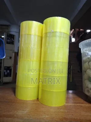 Packing Tape Transparent Yellow (6pc)