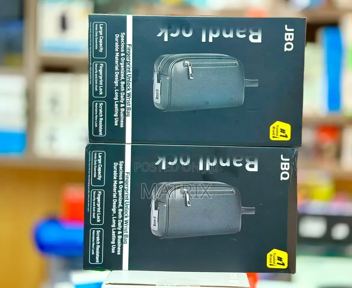 JBQ Fingerprint Unlock Pouch, Wrist Bag