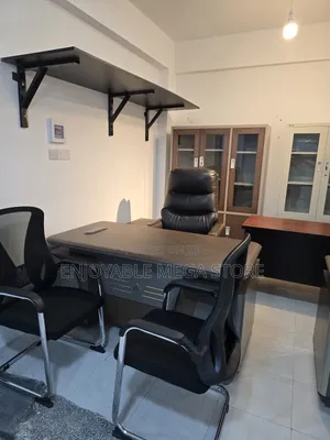 Combo Office Table,3 Chairs and 1 Cabin