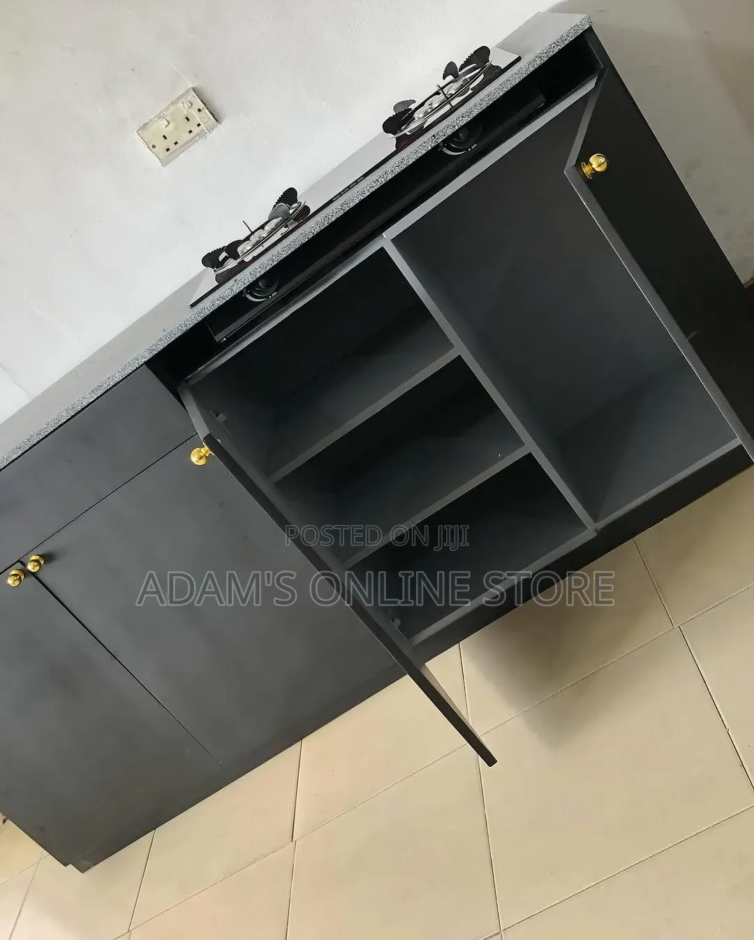 Black Kictech Cabinet 150cm Length