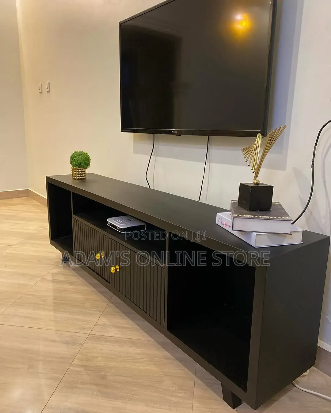 Black TV Stand Unit 1.9 Meter for Sale