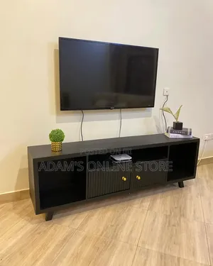 Black TV Stand Unit 1.9 Meter for Sale