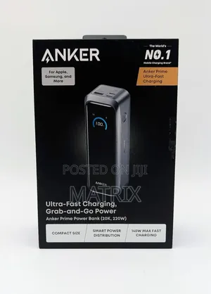 Anker Prime Power Bank 20000mah 3-Port Portable Charger 220W Max