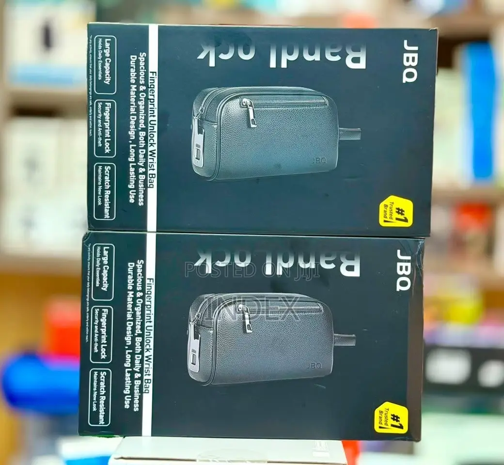 JBQ Fingerprint Unlock Pouch, Wrist Bag
