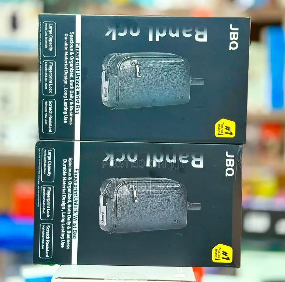 JBQ Fingerprint Unlock Pouch, Wrist Bag