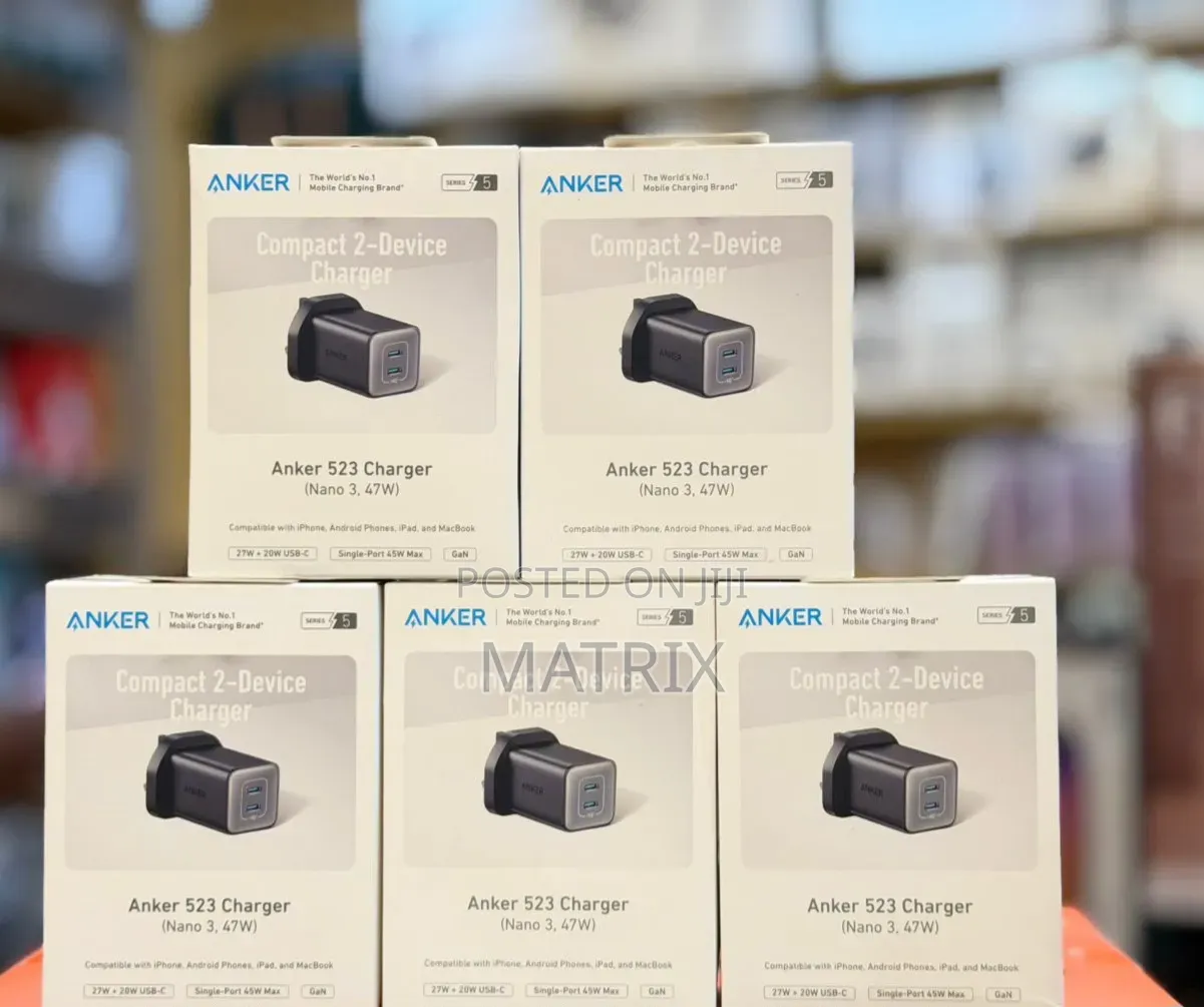 Anker Nano Charger, 2 Port Compact Foldable GaN USB C Charger