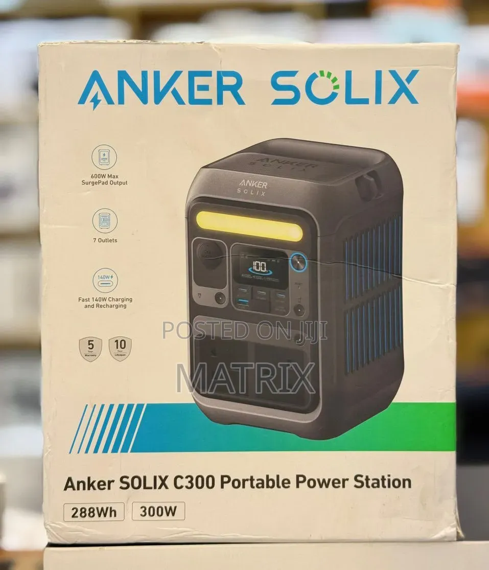Anker Portable Power Station, 300W (600W Surge), LiFePO4 Battery