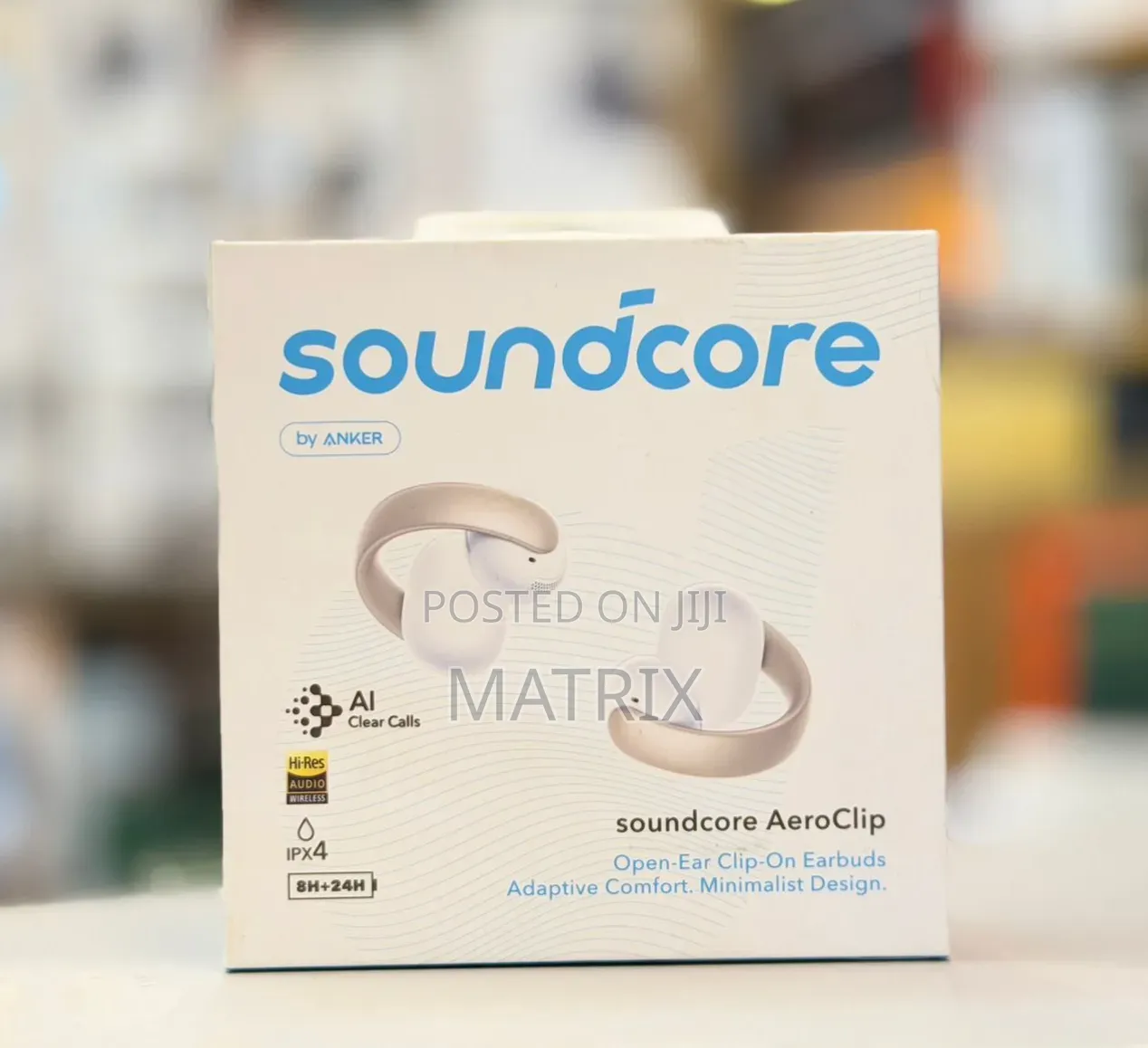 Anker AeroClip Soundcore Open-Ear Earbuds, Clip-on Headphones