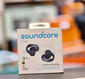 Anker Soundcore AeroClip Open-Ear Clip-on Wireless Earbuds.