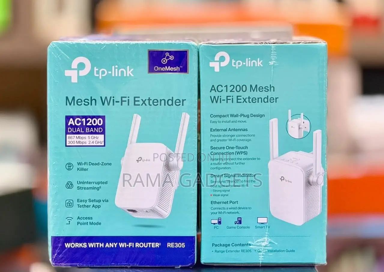 TP-Link RE305 AC1200 Mesh Wi-Fi Range Extender