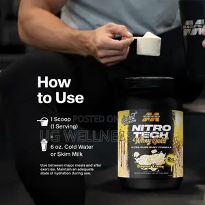 MuscleTech Nitro-Tech 100% Whey Gold 2 Lb (27 Servings) - Banana Cream