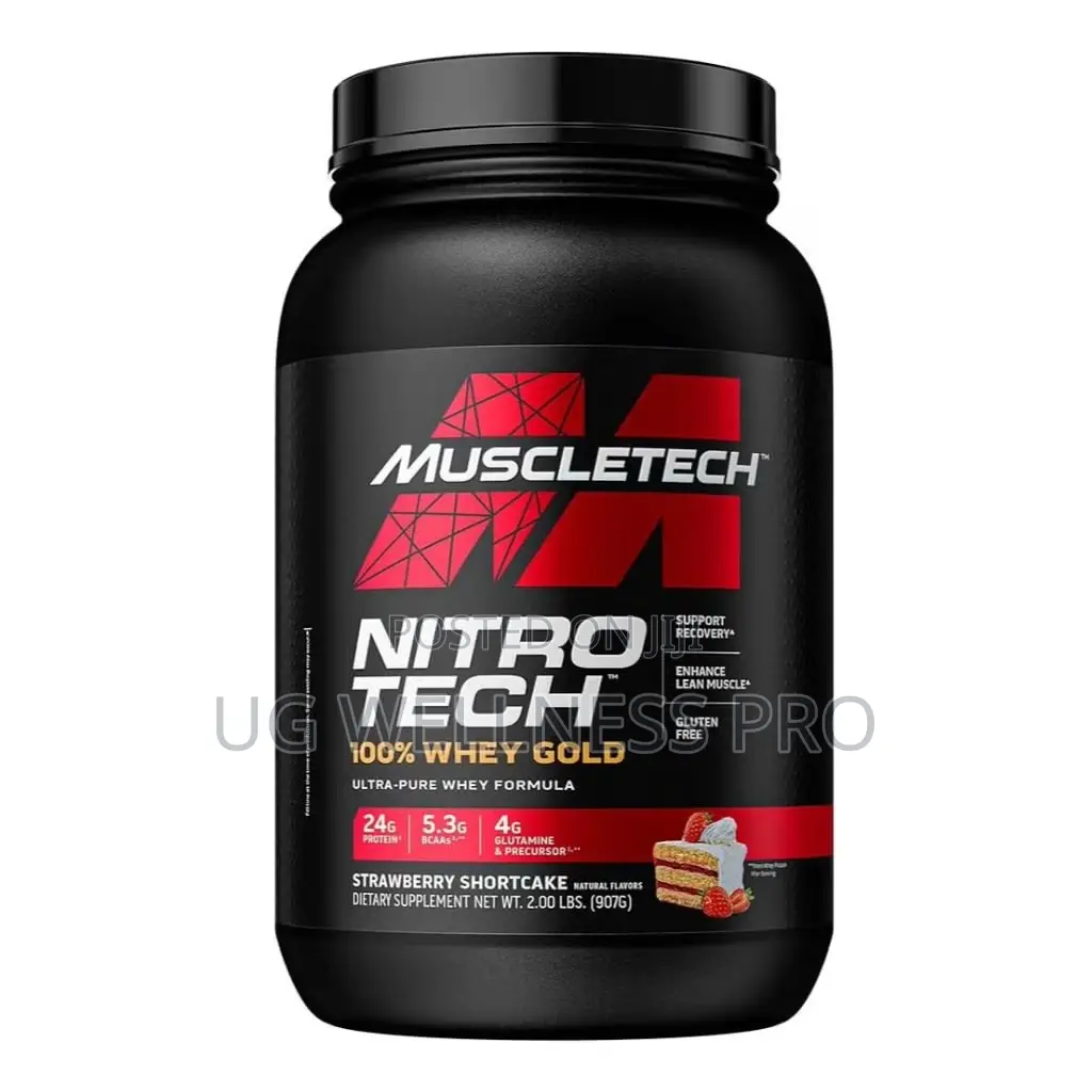 MuscleTech Nitro-Tech 100% Whey Gold 2 Lb (27 Servings) - Strawberry