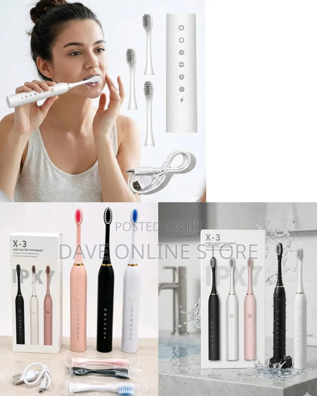 Electric Toothbrush
X-3 Sonic Electric Toothbrush 
