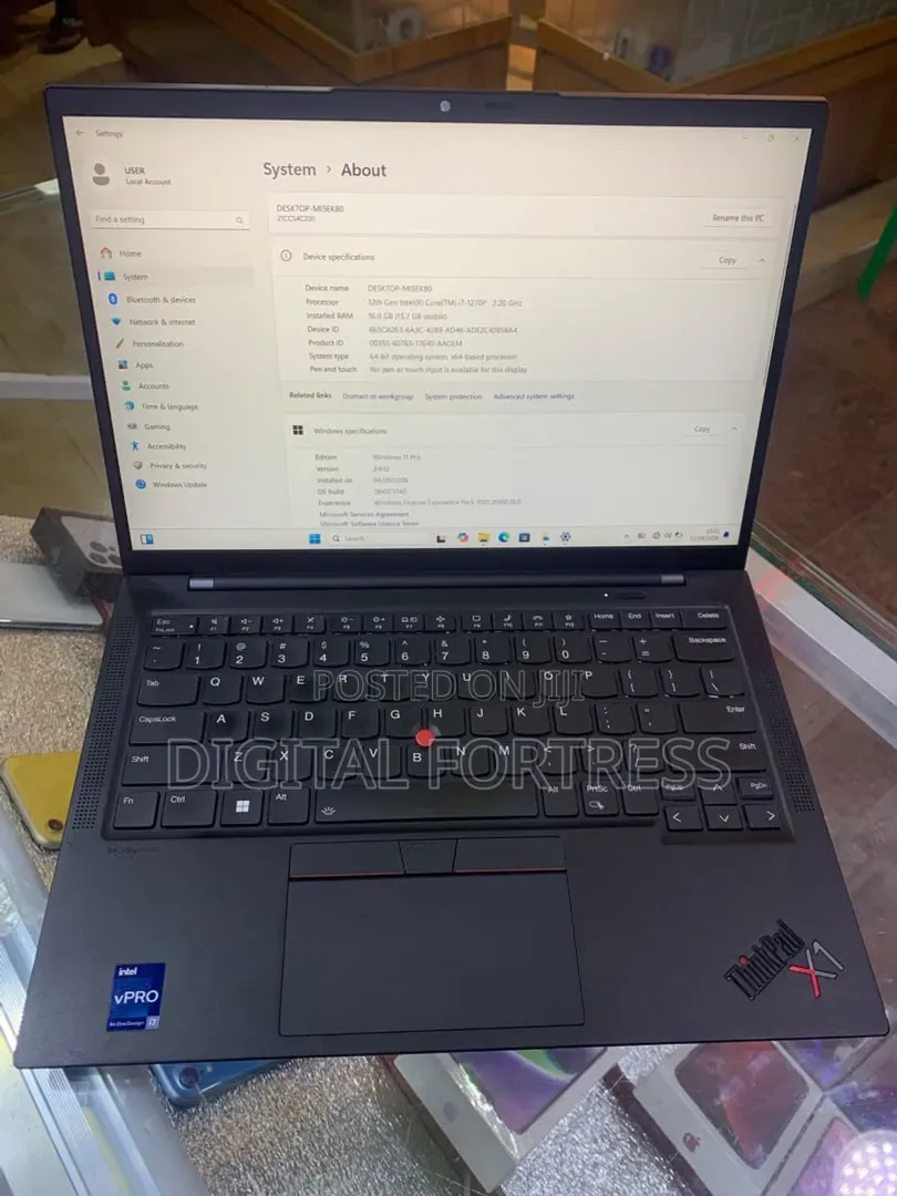 Laptop Lenovo ThinkPad X1 Carbon 16GB Intel Core i7 SSD 512GB