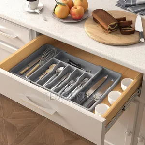 Drawer Organizer,Silverware Expandable BPA Free Utensil Tray, Kitchen