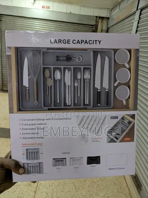 Drawer Organizer,Silverware Expandable BPA Free Utensil Tray, Kitchen