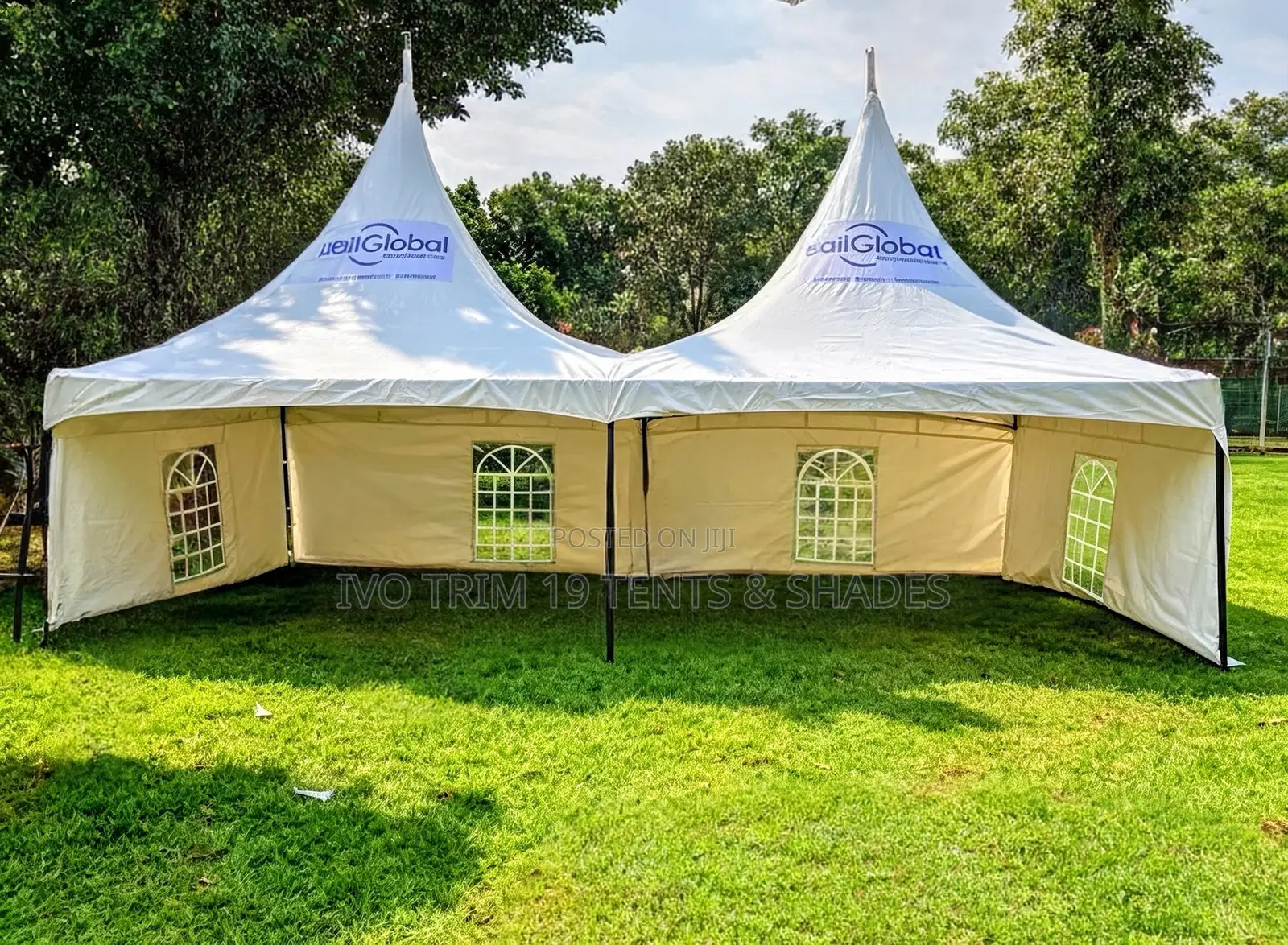 High-Peak Canopy Tents Use Central Tension Poles
