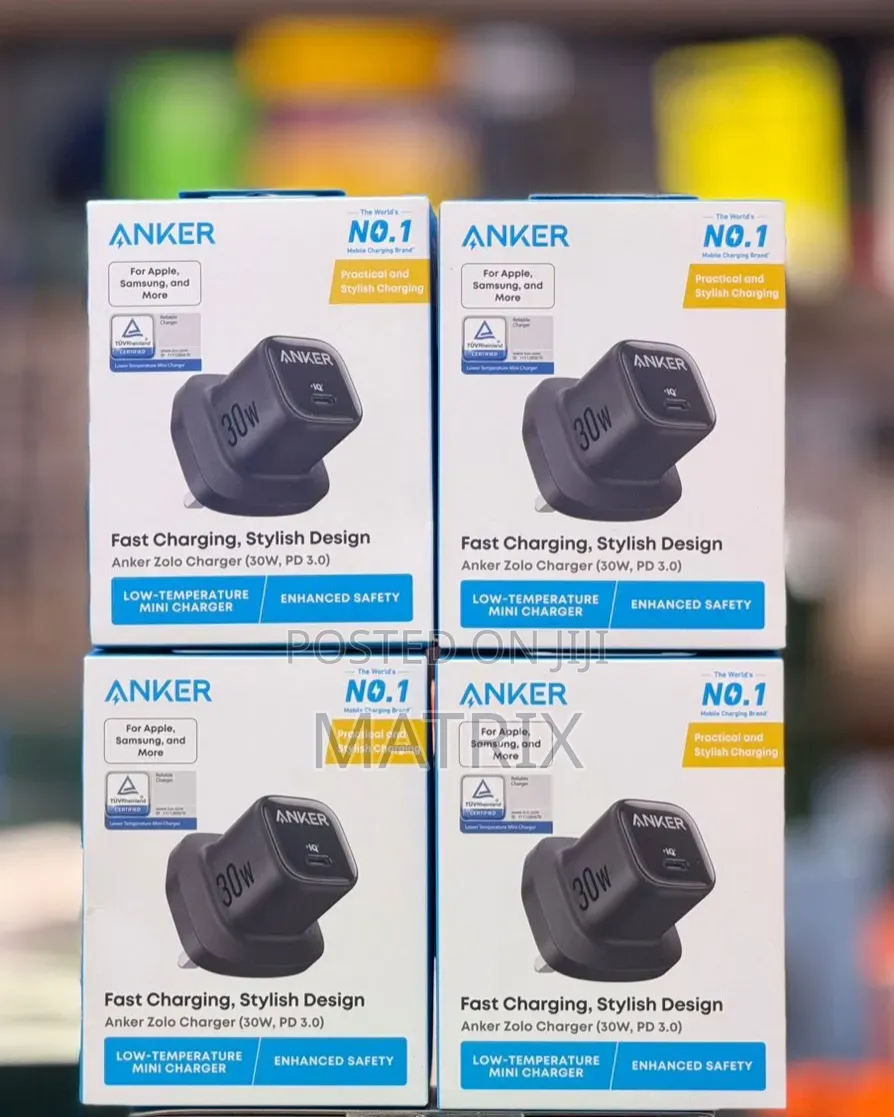 Anker 30W Fast Charger Adapter Gan Charger Type C