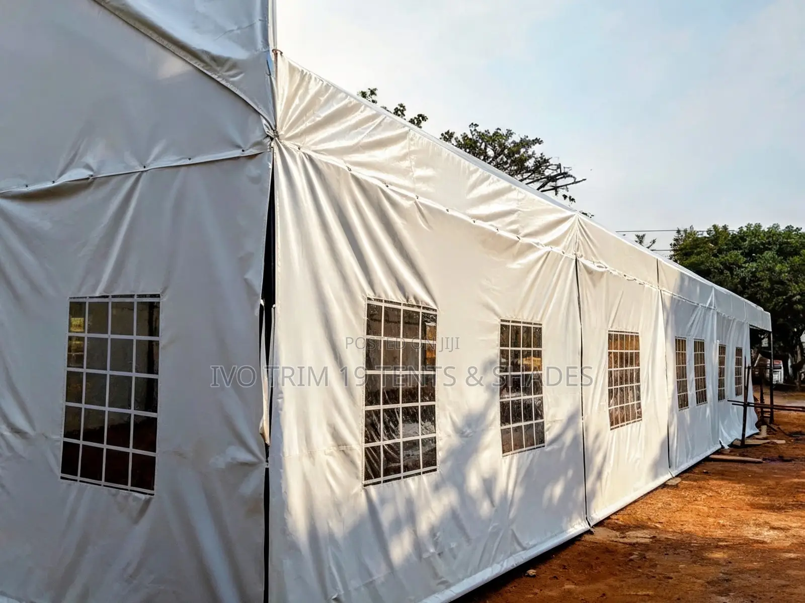 White PVC Clear-Span Marquee Hall
