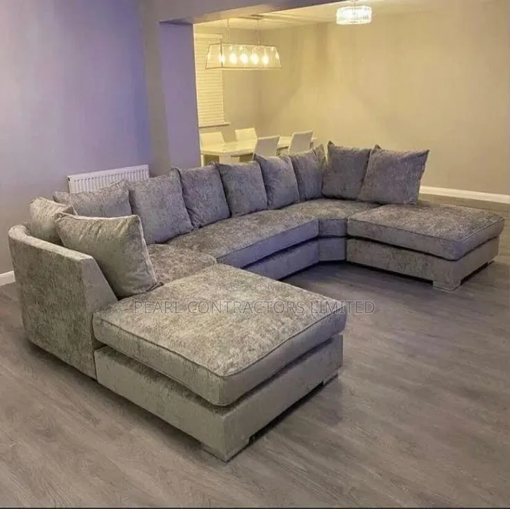 Sofas/Fidel Mini U Sofas 5 Seaters in Any Colour/Material 1,800,000/-