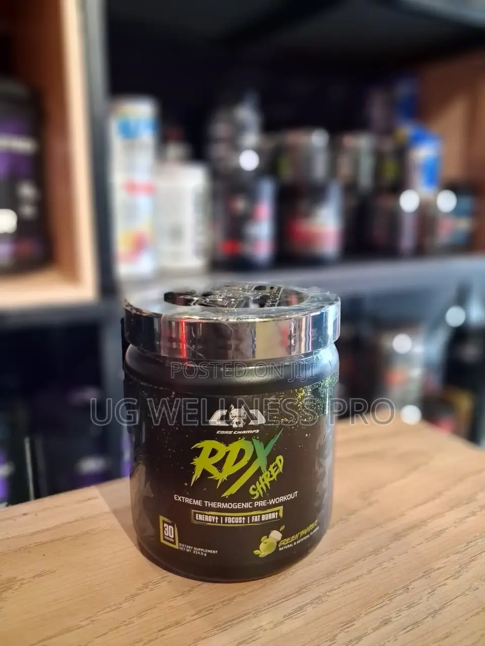 Core Champs RDX Shred Pre Workout 30 Servings - Green Apple