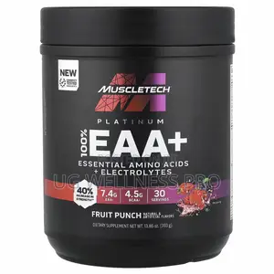 MuscleTech Platinum 100% EAA+ Powder 393g (30 Servings) - Fruit Punch