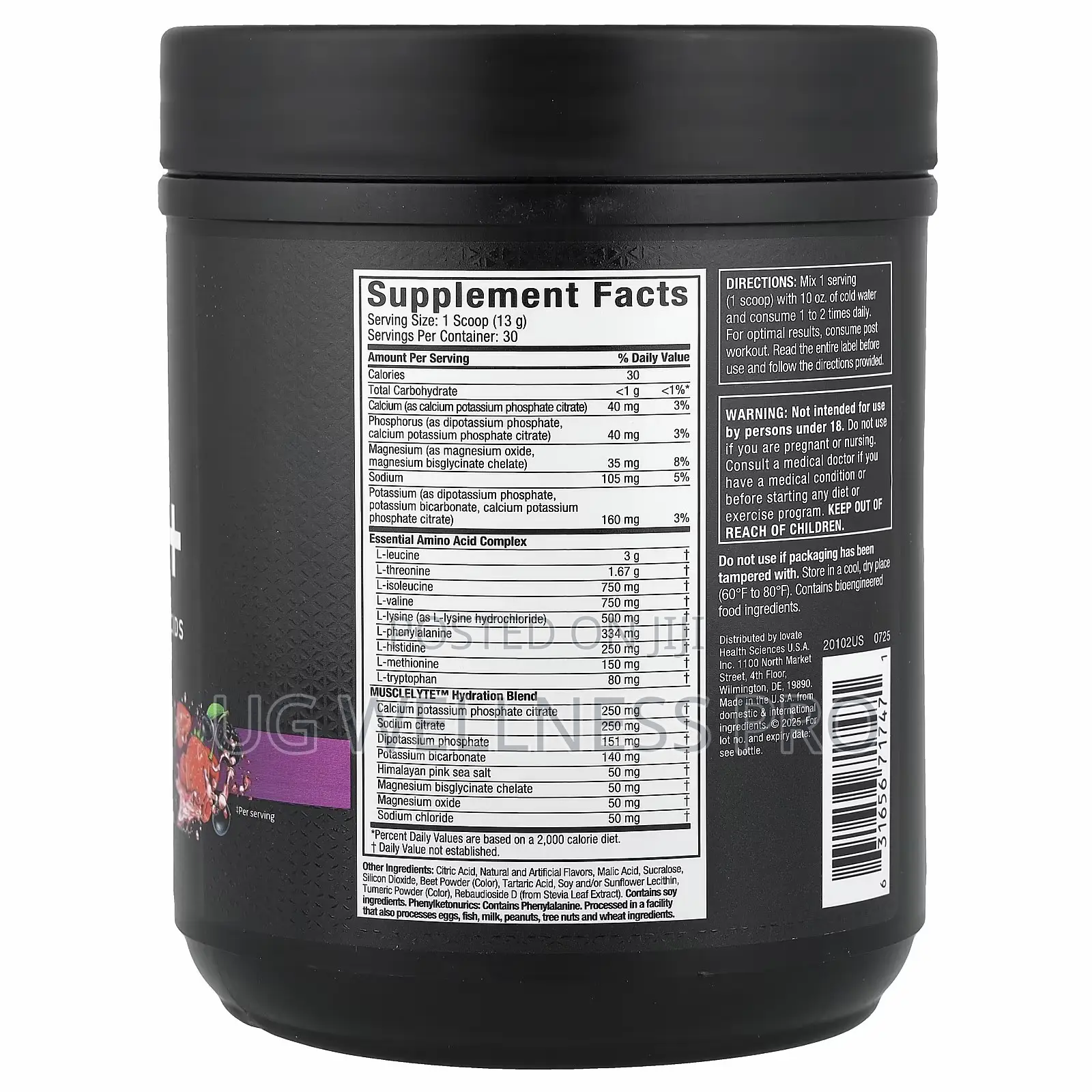 MuscleTech Platinum 100% EAA+ Powder 393g (30 Servings) - Fruit Punch