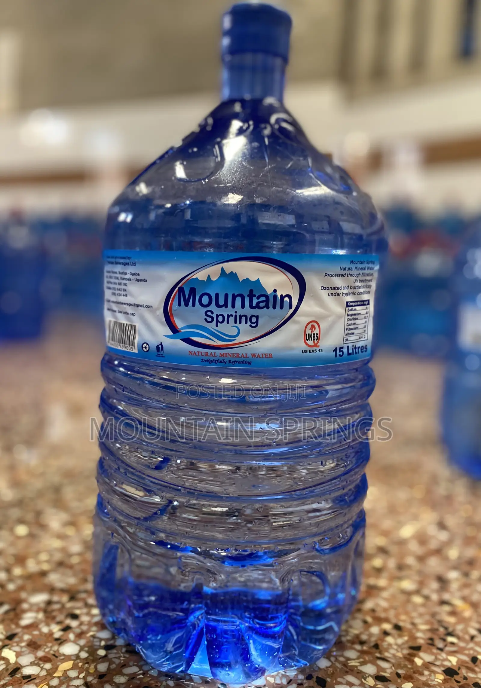 Mountain Springs 15 Litre Natural Mineral Water