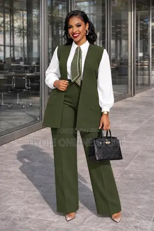 Plain Ladies Suit Three-Piece